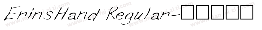 ErinsHand Regular字体转换